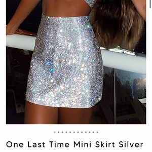 White fox boutique one last time mini skirt